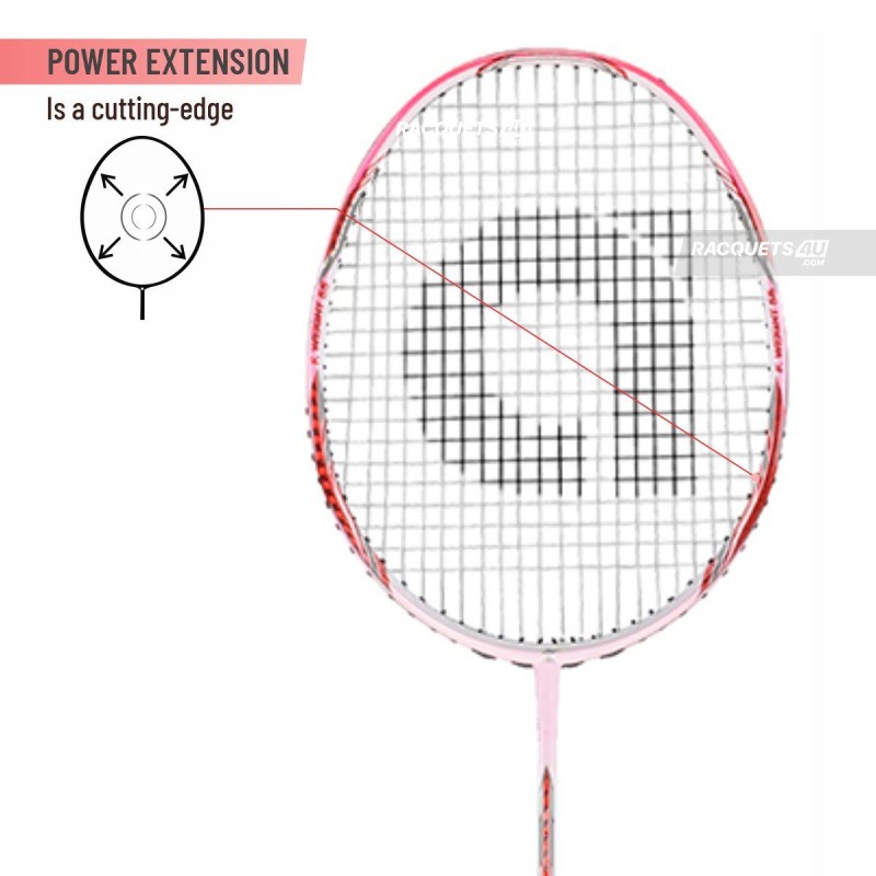 Apacs Feather Weight 55 Badminton Racquet (Unstrung, White/Pink)