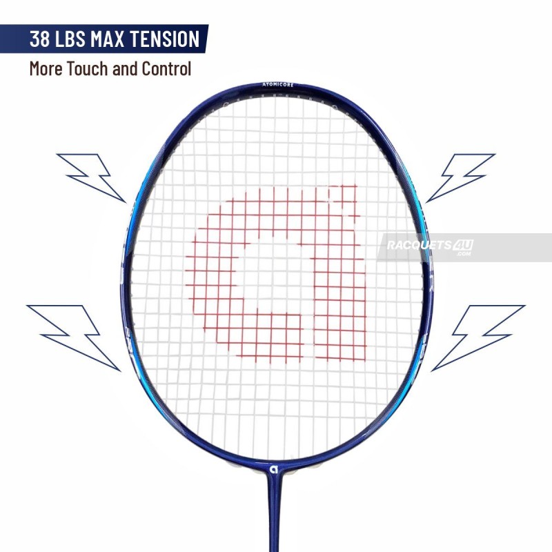 APACS Hard Hitter Pro Badminton Racquet (Unstrung, Navy Glossy)