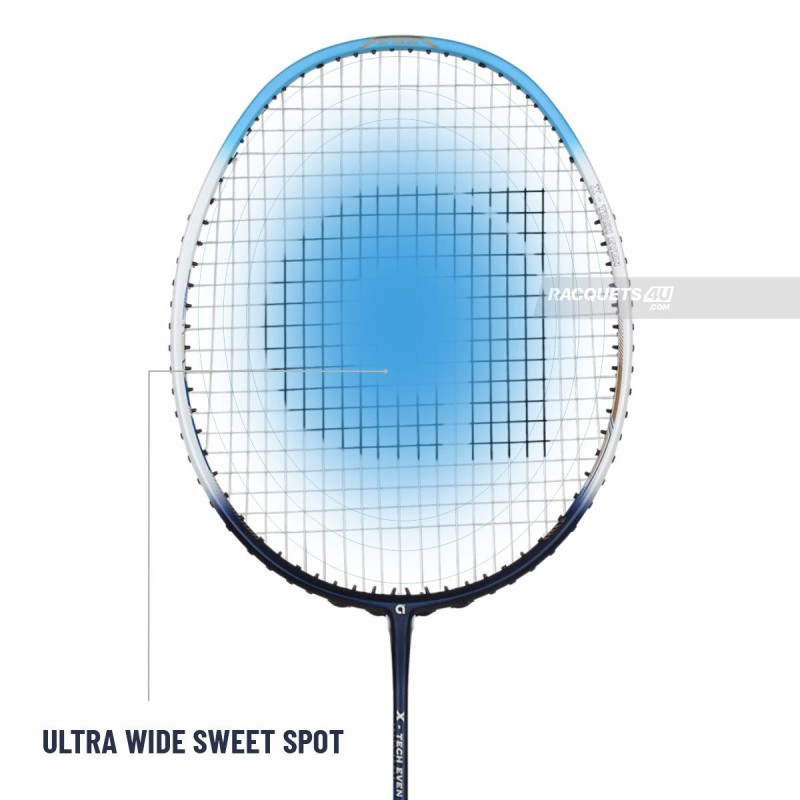APACS X-Tech Even Badminton Racquet (Unstrung, Blue)