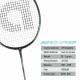 APACS Super Speed Badminton Racquet (Unstrung, Black)