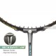 APACS Fantala Pro 101 Badminton Racquet (Unstrung, Black)