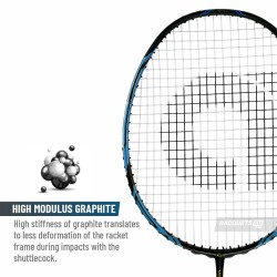 APACS Versus Pro Badminton Racquet (Unstrung, Black)