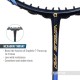 APACS Versus Pro Badminton Racquet (Unstrung, Black)