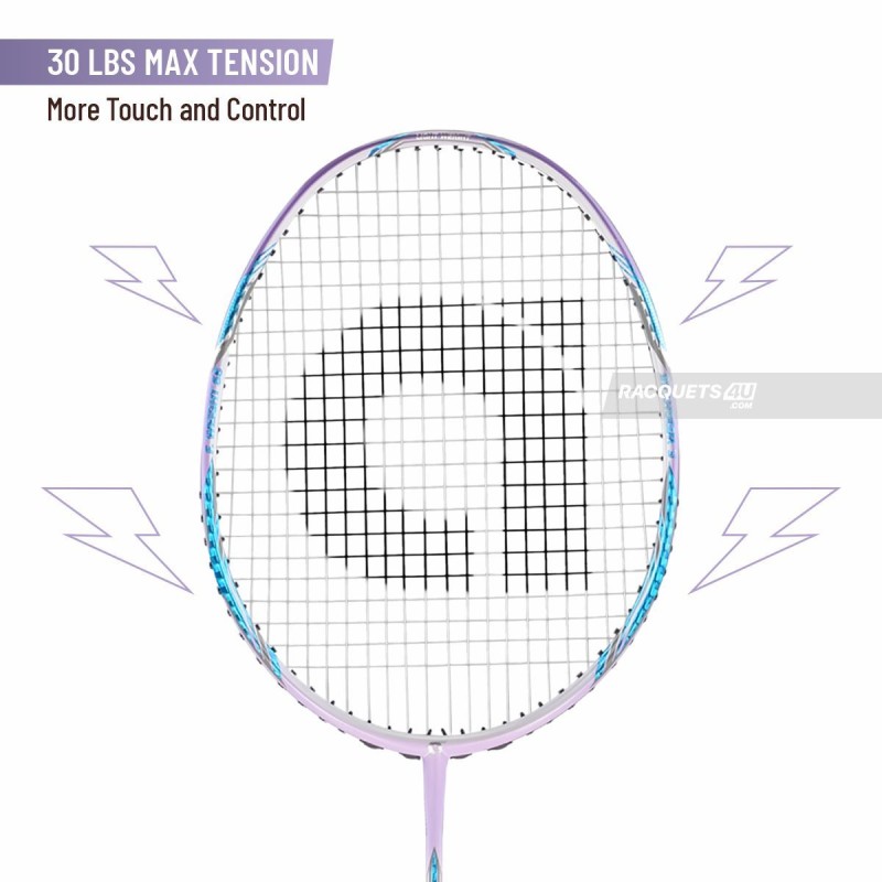 Apacs Feather Weight 55 Badminton Racquet (Unstrung, White/Purple)