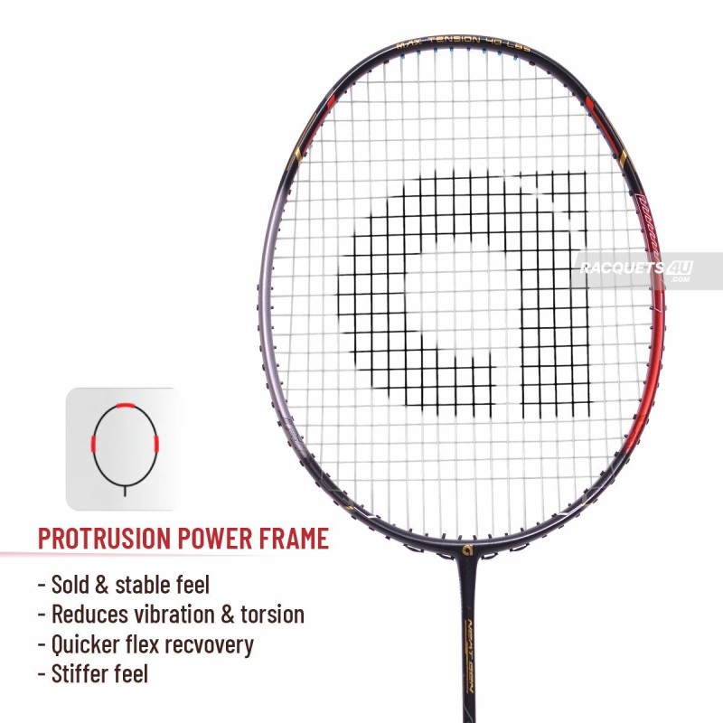 APACS Finapi 232 Next Gen Badminton Racquet (Unstrung, Black)