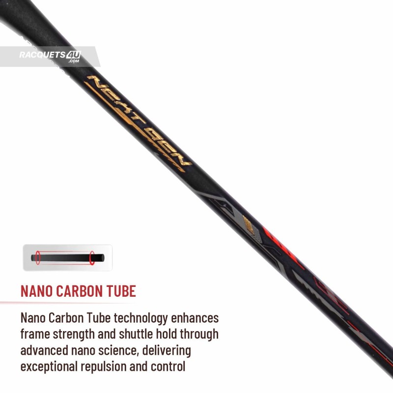 APACS Finapi 232 Next Gen Badminton Racquet (Unstrung, Black)