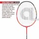 APACS Finapi 232 Xtra Power Badminton Racquet (Unstrung, Black/Red)