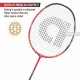 APACS Finapi 232 Xtra Power Badminton Racquet (Unstrung, Black/Red)