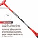 APACS Finapi 232 Xtra Power Badminton Racquet (Unstrung, Black/Red)