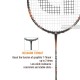 APACS Fly Weight 73 Badminton Racquet (Unstrung, Black)