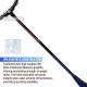 APACS Vanguard 11 Next Gen Badminton Racquet (Unstrung, Black/Royal Gold)