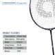 APACS Vanguard 11 Next Gen Badminton Racquet (Unstrung, Black/Royal Silver)