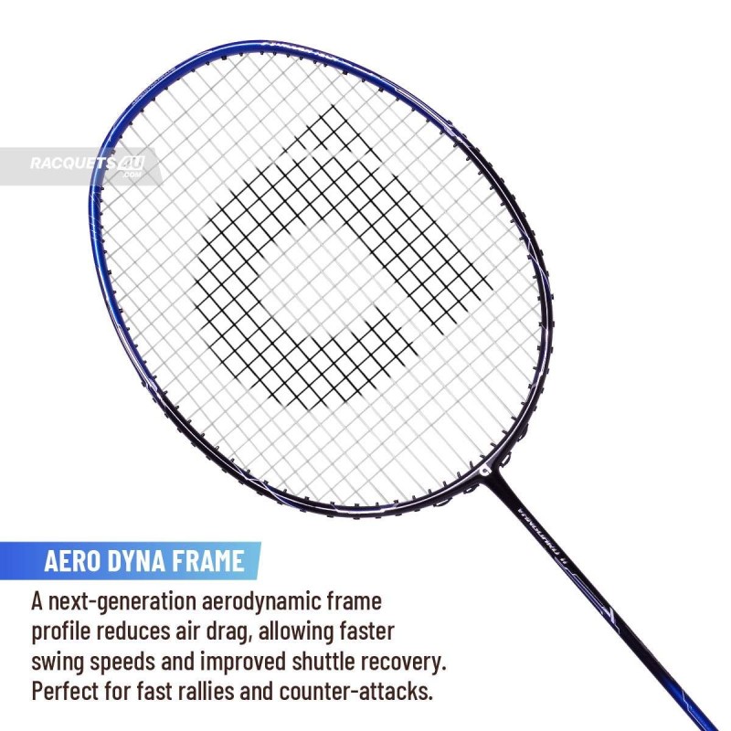 APACS Vanguard 11 Next Gen Badminton Racquet (Unstrung, Black/Royal Silver)