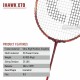 APACS iHawk X70 Badminton Racquet (Unstrung, Maroon)