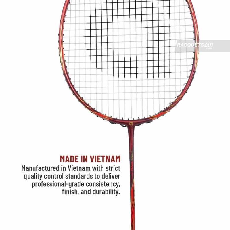 APACS iHawk X70 Badminton Racquet (Unstrung, Maroon)