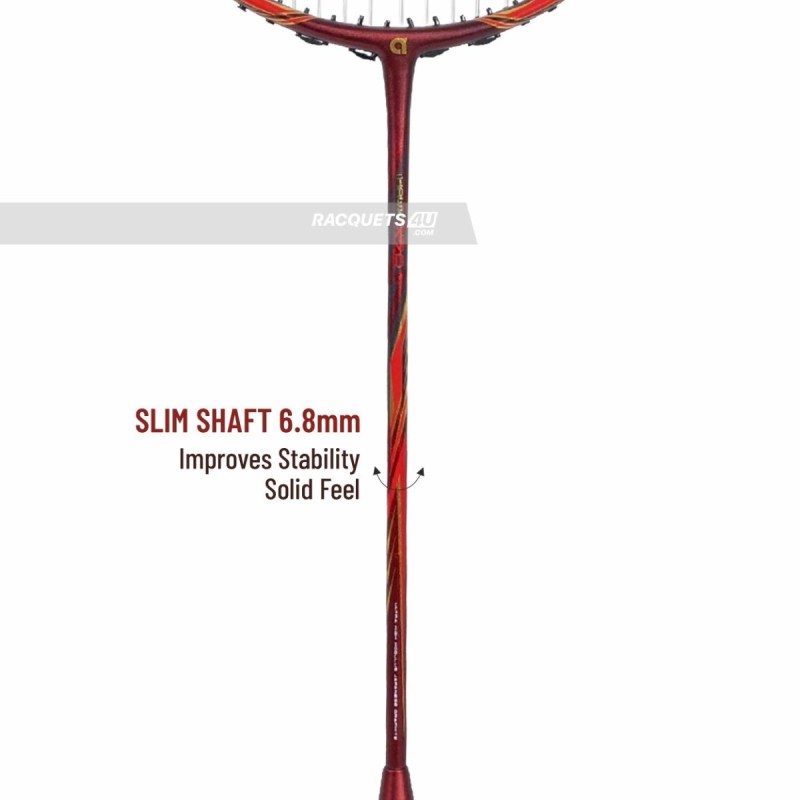 APACS iHawk X70 Badminton Racquet (Unstrung, Maroon)