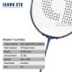 APACS iHawk X70 Badminton Racquet (Unstrung, Navy)