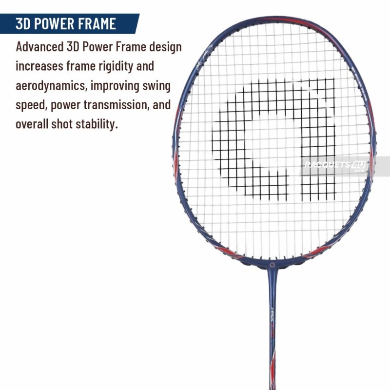 APACS iHawk X70 Badminton Racquet (Unstrung, Navy)