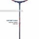 APACS iHawk X70 Badminton Racquet (Unstrung, Navy)