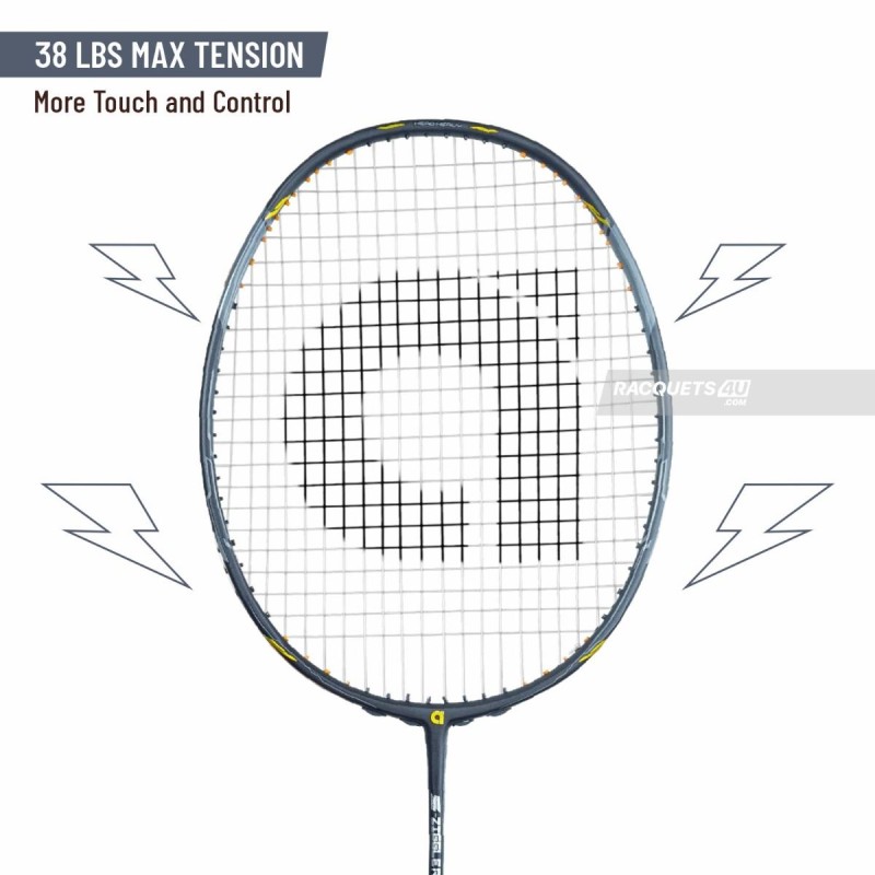 Apacs Z-Ziggler Next Gen Badminton Racquet (Unstrung, Black)