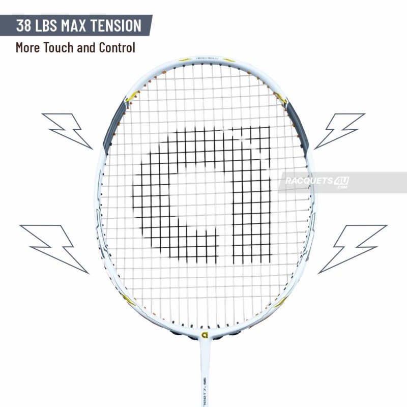 Apacs Z-Ziggler Next Gen Badminton Racquet (Unstrung, White)