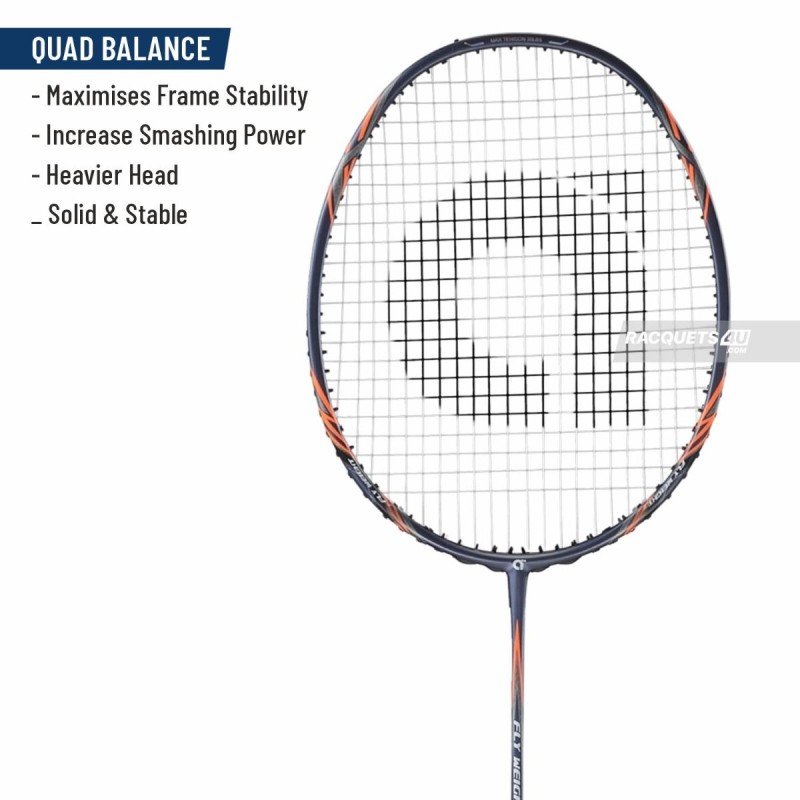 APACS Fly Weight 73 Badminton Racquet (Unstrung, Navy)
