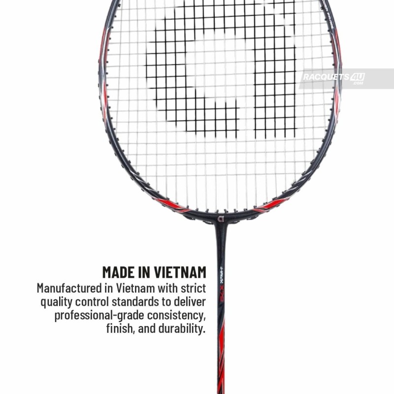 APACS iHawk X70 Badminton Racquet (Unstrung, Black)