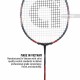 APACS iHawk X70 Badminton Racquet (Unstrung, Black)