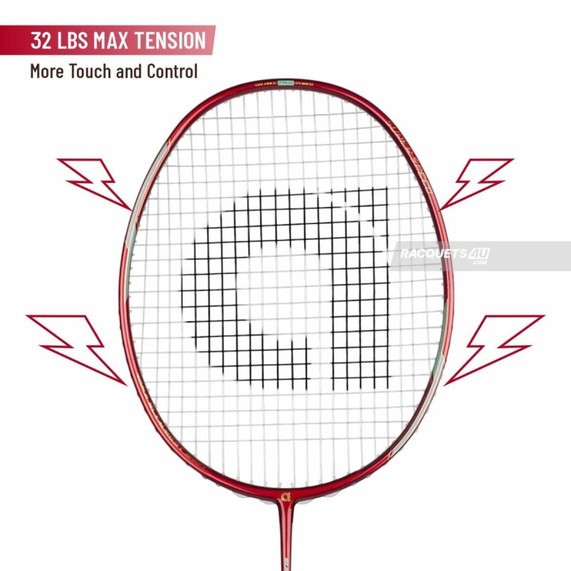 APACS Super Speed Badminton Racquet (Unstrung, Maroon)