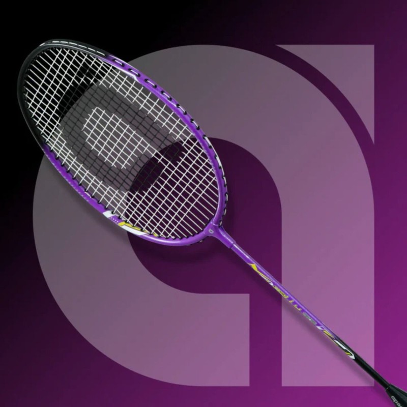 APACS Rally 313 Badminton Racquet (Strung, Purple/Black)