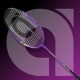 APACS Rally 313 Badminton Racquet (Strung, Purple/Black)