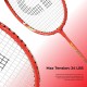 APACS Rally 313 Badminton Racquet (Strung, Red/Black)