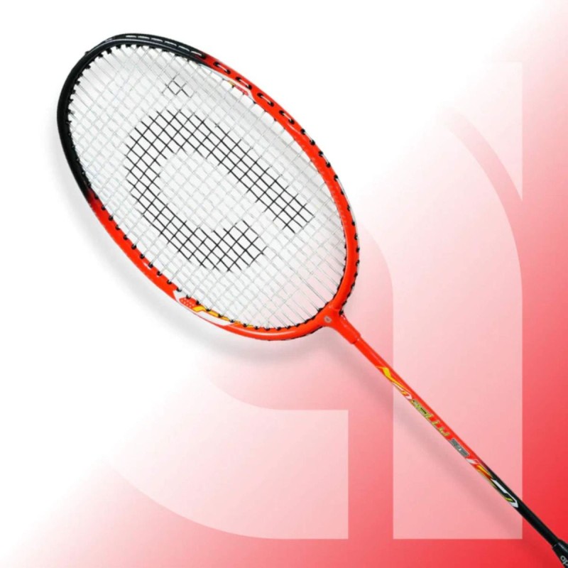 APACS Rally 313 Badminton Racquet (Strung, Red/Black)