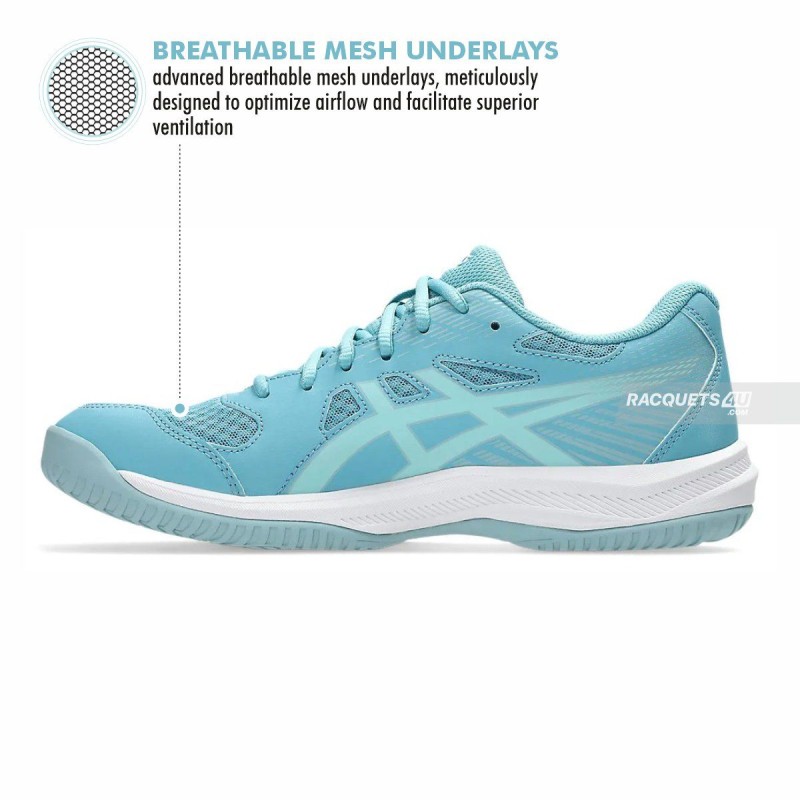 ASICS Upcourt 6 Indoor Shoes (Stillwater/Ocean Decay)