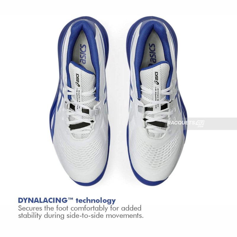 ASICS Gel-Resolution X Tennis Shoes (White/Dark Cobalt)