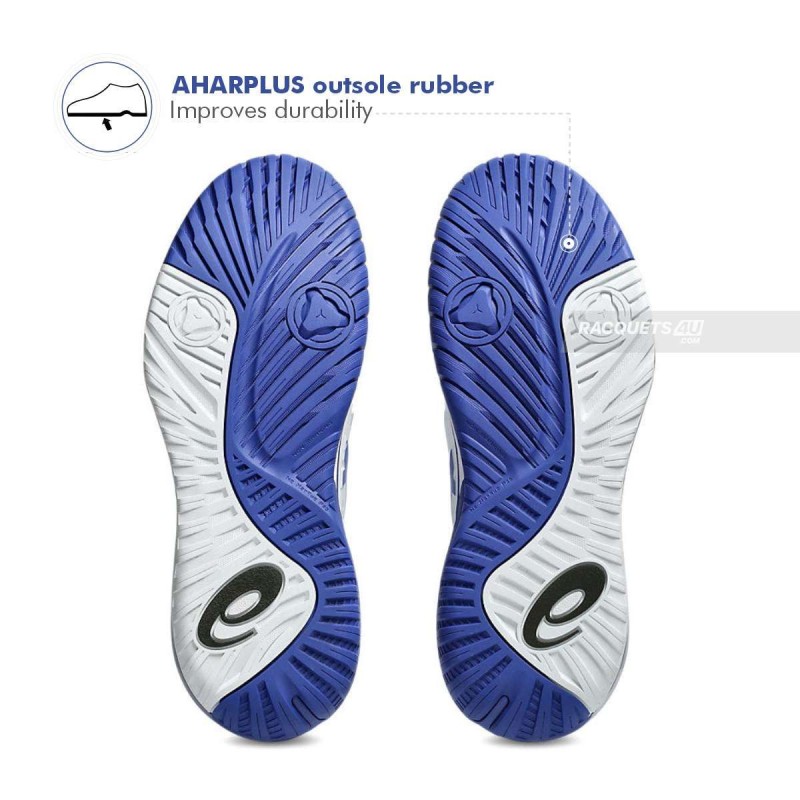 ASICS Gel-Resolution X Tennis Shoes (White/Dark Cobalt)