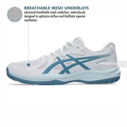 ASICS Upcourt 6 Indoor Shoes (White/Saba Blue)