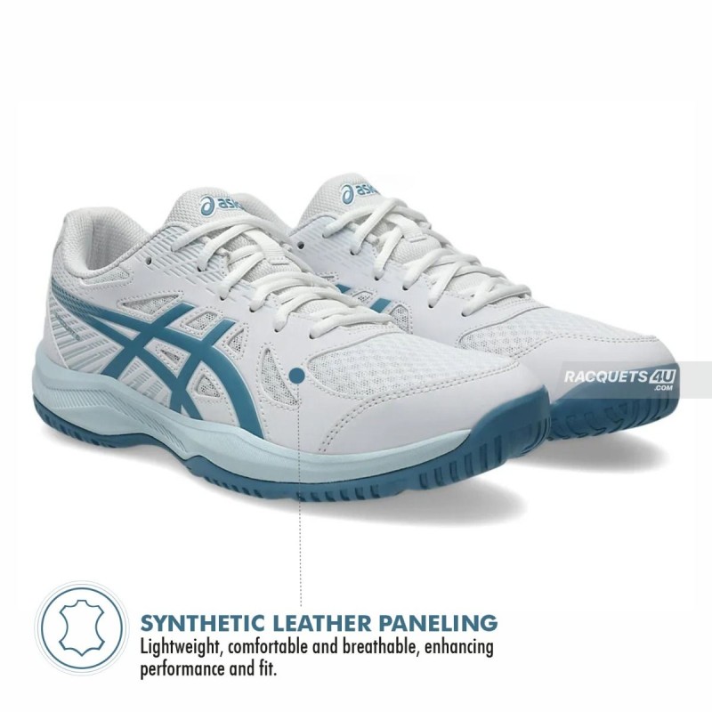 ASICS Upcourt 6 Indoor Shoes (White/Saba Blue)