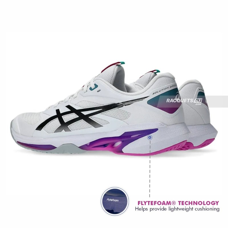 ASICS Solution Speed FF4 Tennis Shoes (White/Digital Sakura)