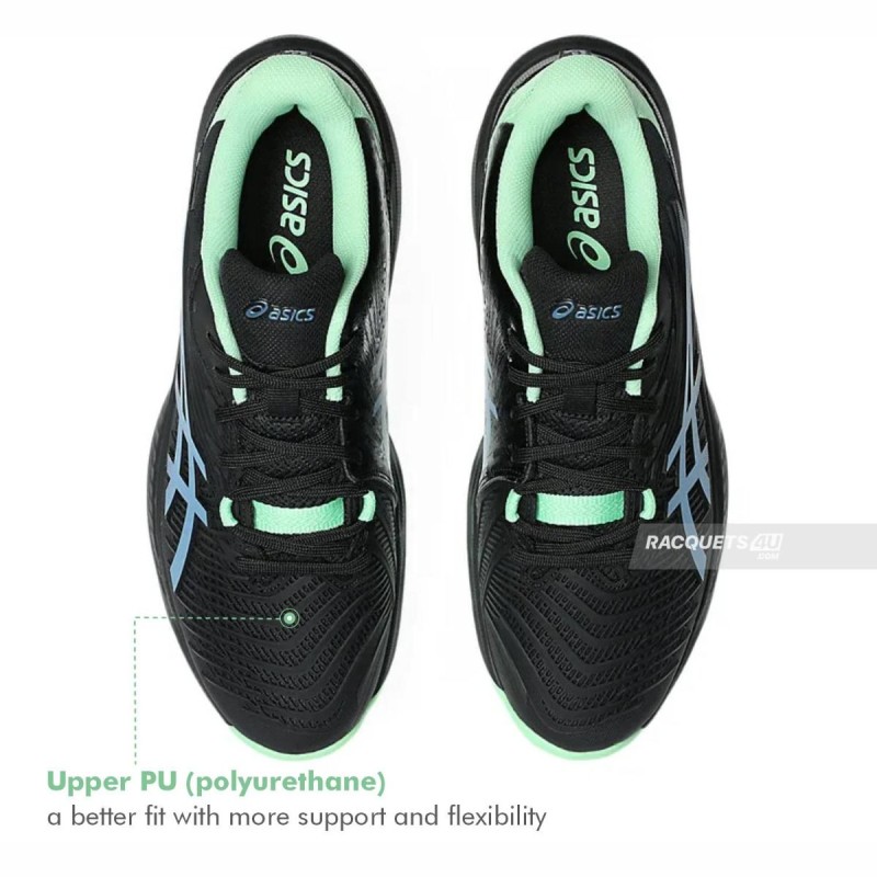ASICS Court Control FF 4 Indoor Shoes (Black/Saba Blue)