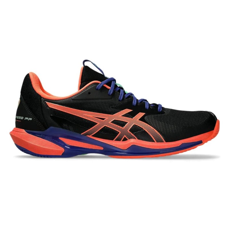 ASICS Solution Speed FF 3 Padel Shoes (Black/Vivid Coral)