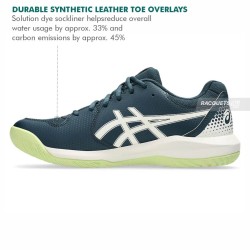ASICS Gel Dedicate 8 Pickleball Shoes (Tranquil Teal/Cream)