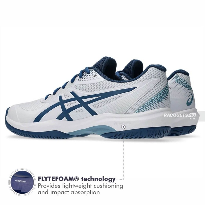 ASICS Game FF Pickleball Shoes (White/Twilight Blue)