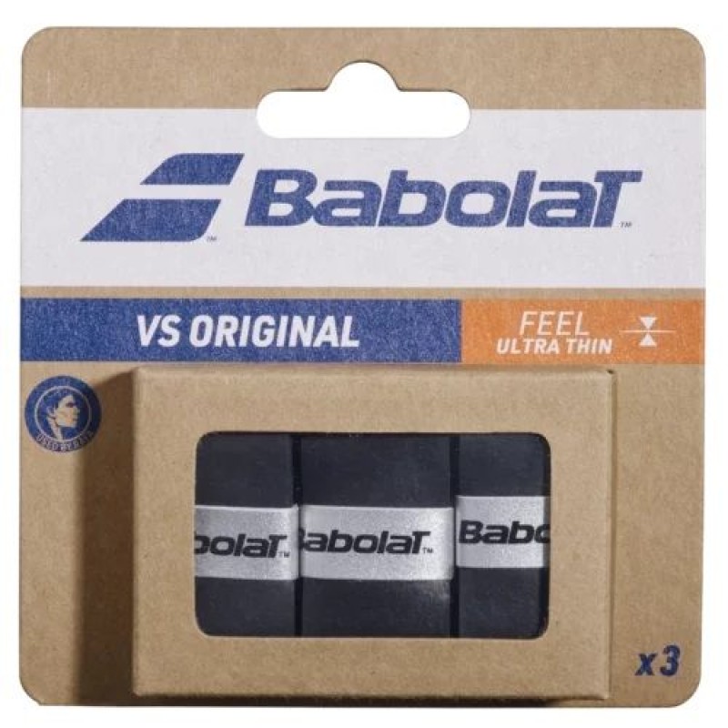 BABOLAT Vs Original Overgrip (3 Grip Pack Black)