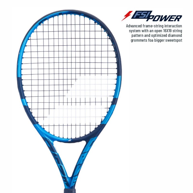 BABOLAT Pure Drive Junior 25 Tennis Racquet (Blue, Strung)