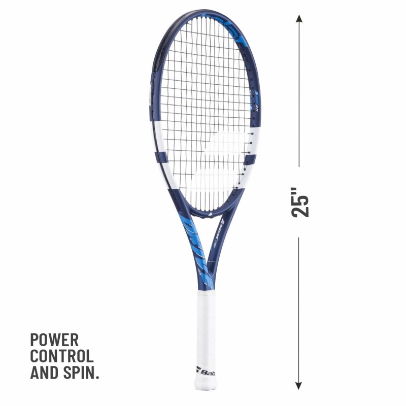 BABOLAT Drive Junior 25 Tennis Racquet (Blue, Strung)