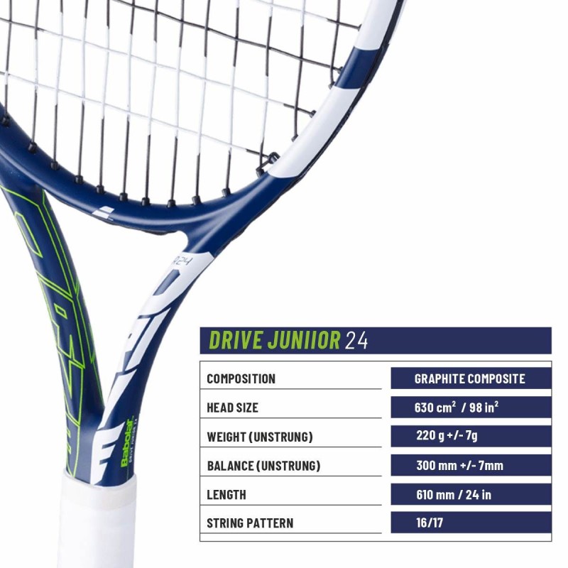BABOLAT Drive Junior 24 Tennis Racquet (Blue/Green)