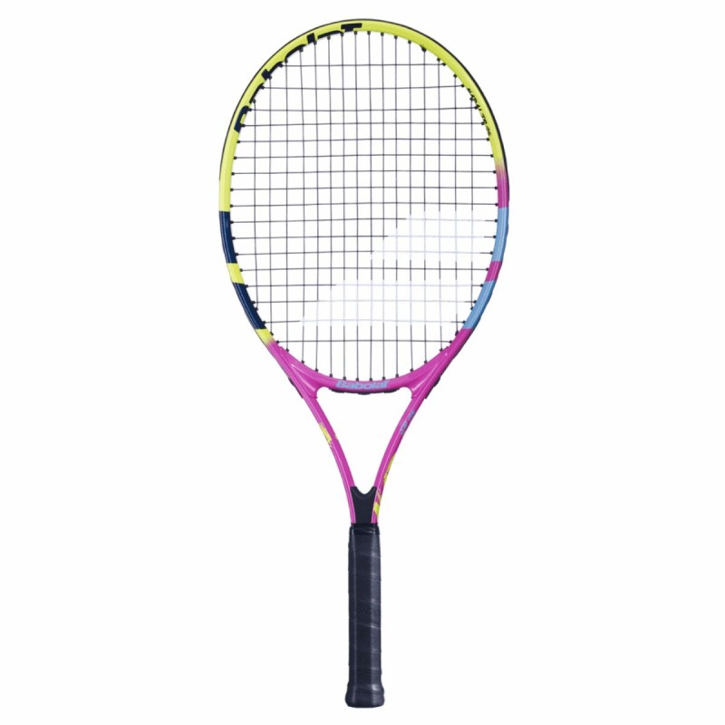 BABOLAT Nadal Junior 25 Tennis Racquet (Yellow/Pink/Blue, Strung)