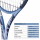 BABOLAT Pure Drive Super Lite Gen 11 Tennis Racquet (Unstrung, Metallic Blue)
