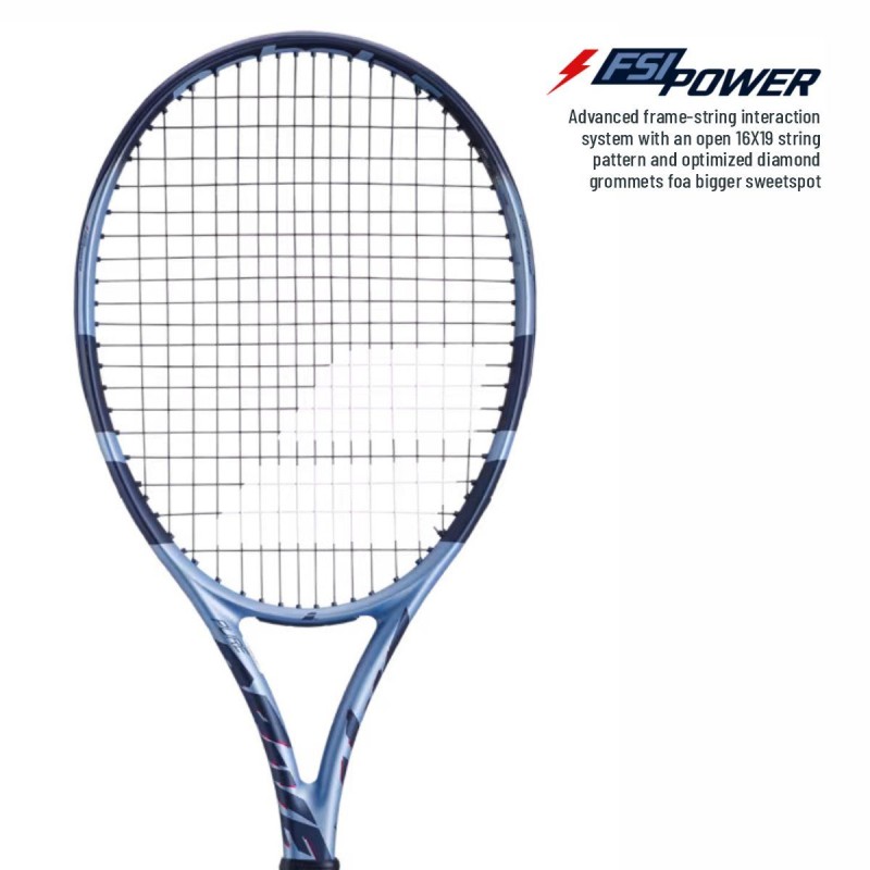BABOLAT Pure Drive Gen 11 Tennis Racquet (Unstrung, Metallic Blue)